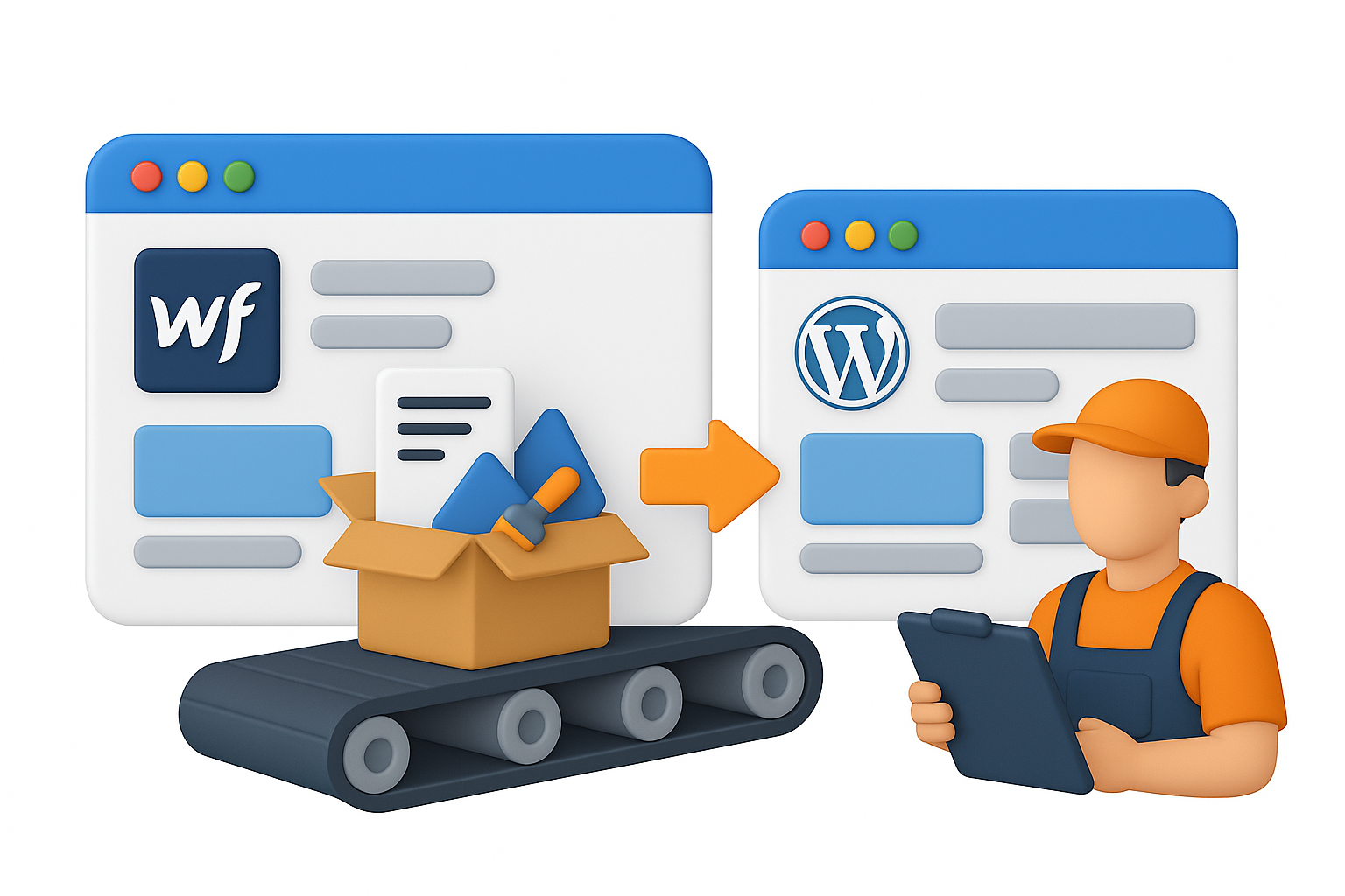 Migrating von Webflow zu WordPress Migrating von Webflow zu WordPress