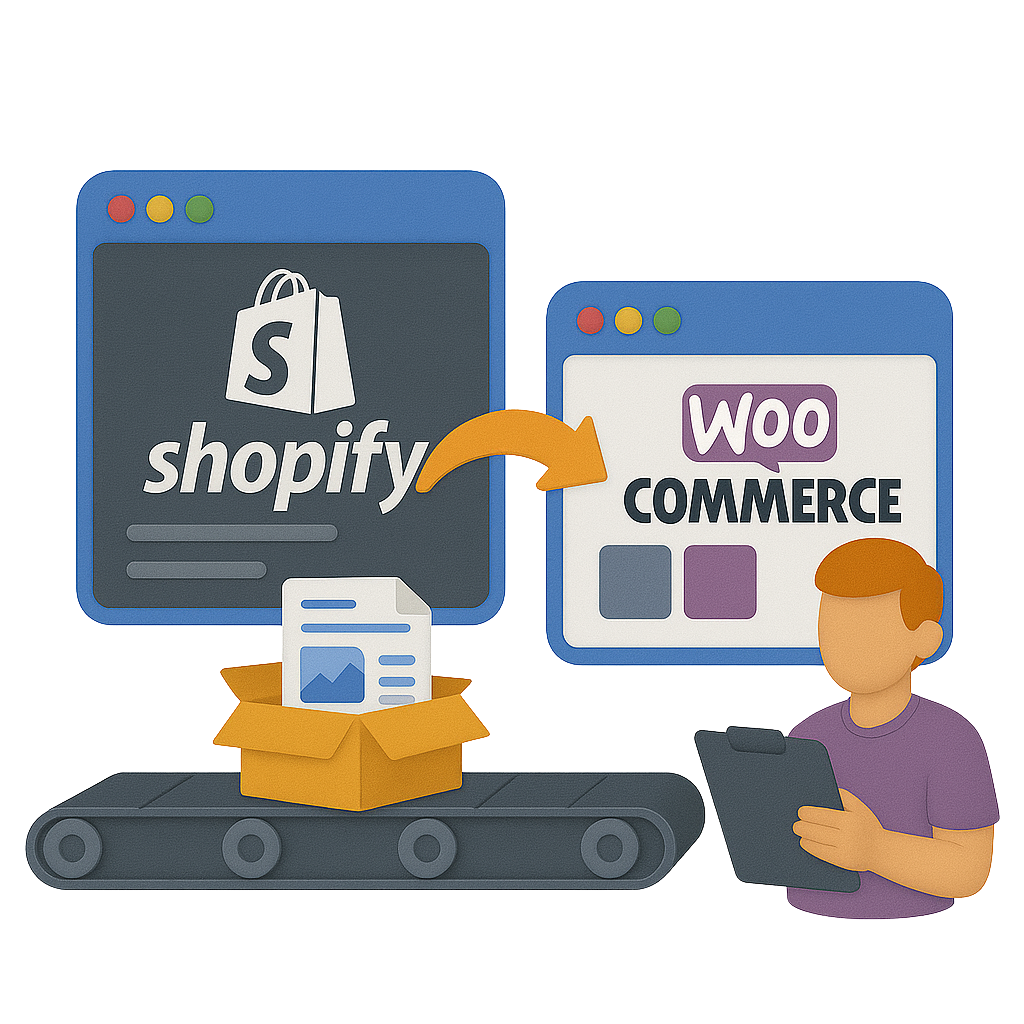 Migration von Shopify zu WP WooCommerce Migration von Shopify zu WP WooCommerce