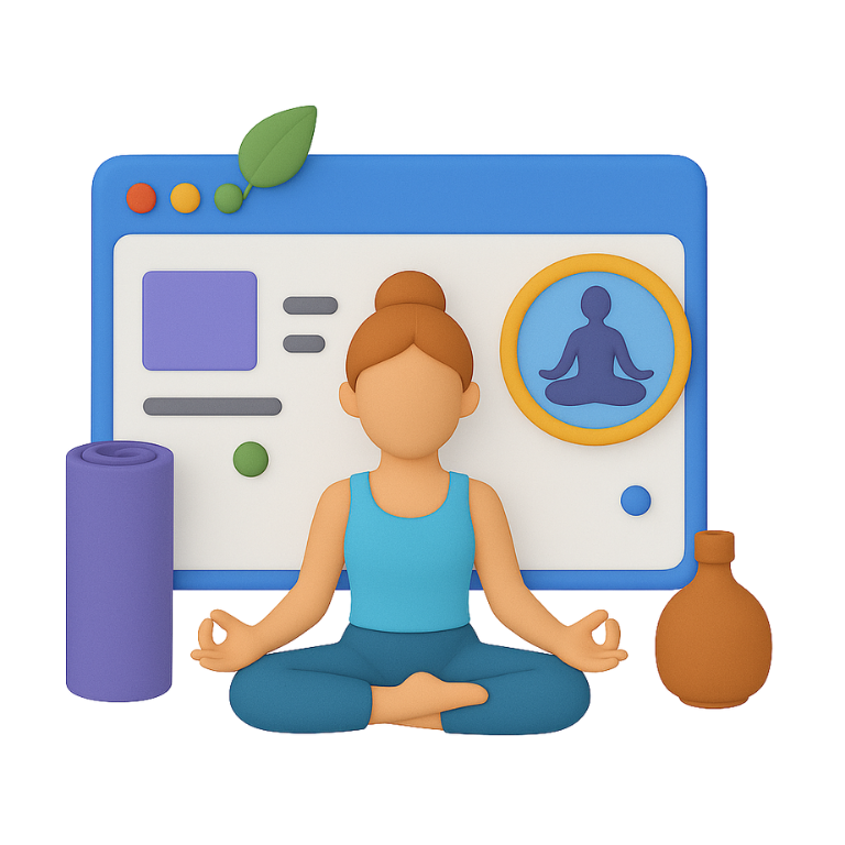 Website eines Yoga-Studios Website eines Yoga-Studios