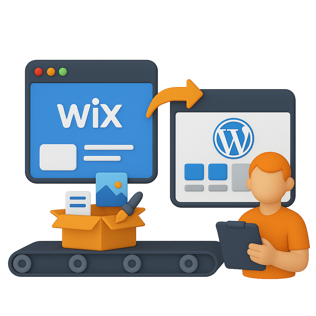 Wix Migration zu WordPress Wix Migration zu WordPress
