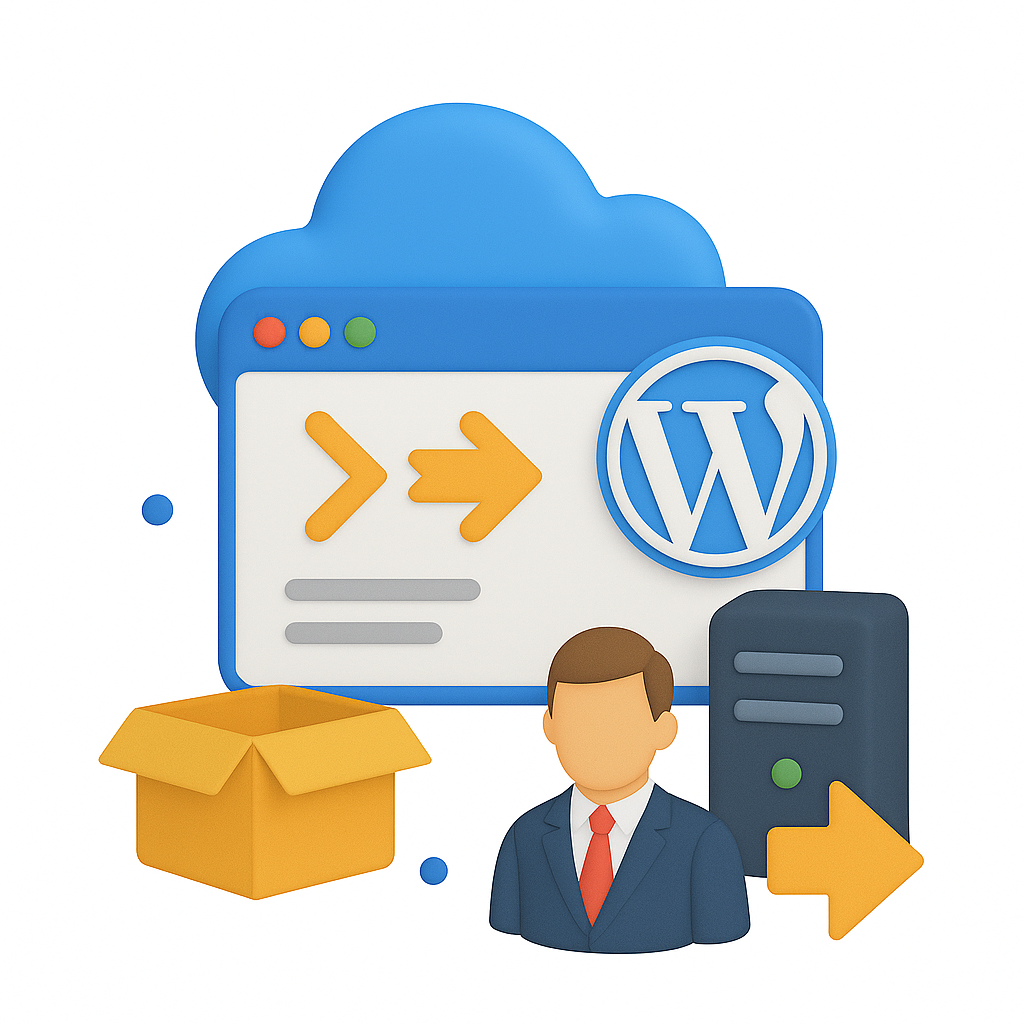 WordPress-Migration in 3D-Stil WordPress-Migration in 3D-Stil